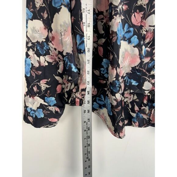 Torrid Madison Satin Button-Up Long Sleeve Shirt Multi Size 1X - Picture 7 of 9